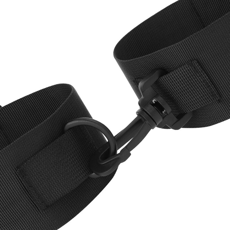 DARKNESS - KNÖCHELMANSCHETTEN AUS SCHWARZEM NYLON - Image 4