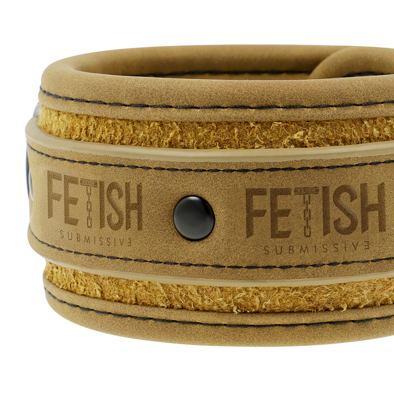FETISH SUBMISSIVE ORIGEN - FUSSMANSCHETTEN AUS VEGANEM LEDER MIT NEOPRENFUTTER - Image 3