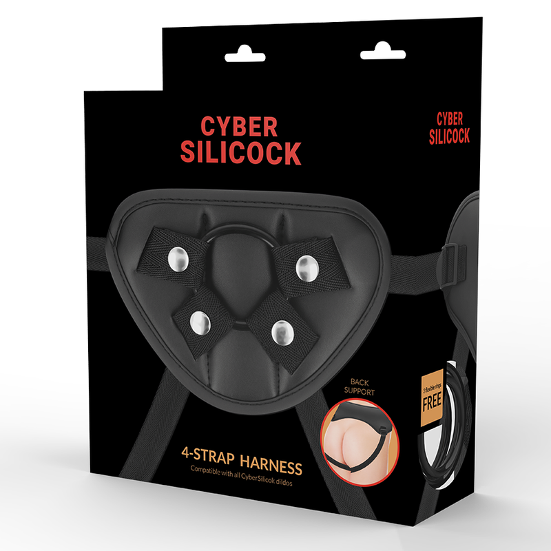 CYBER SILICOCK - STRAP-ON-GURT MIT 3 RINGEN GRATIS – Bild 6