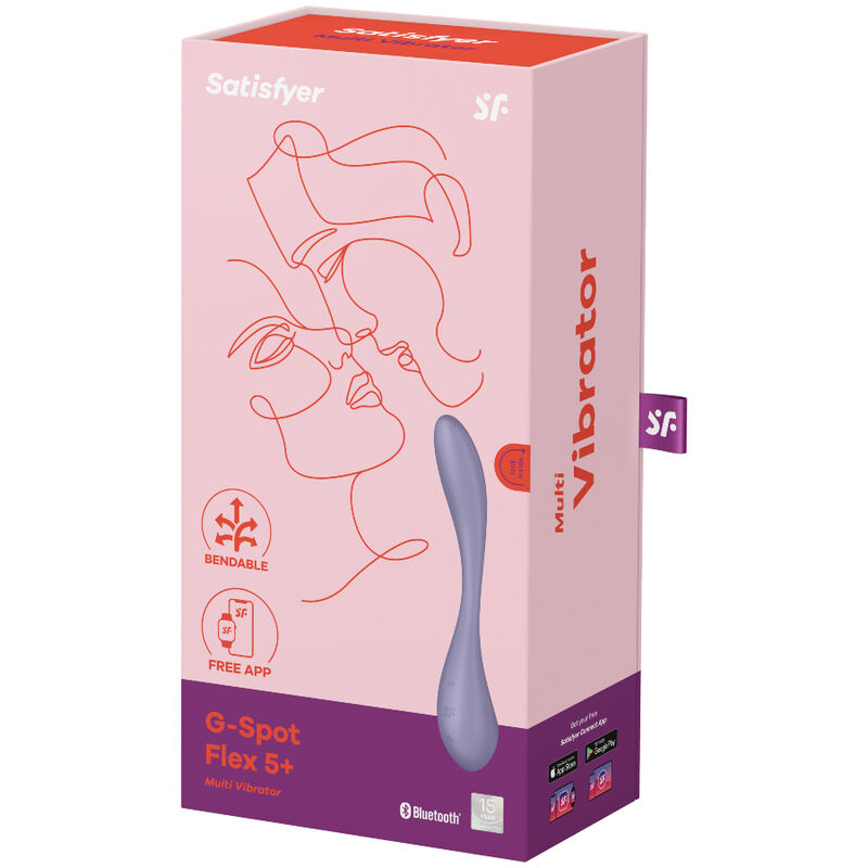 SATISFYER G-SPOT FLEX 5 MULTI VIBRATOR - LILAC – Bild 5