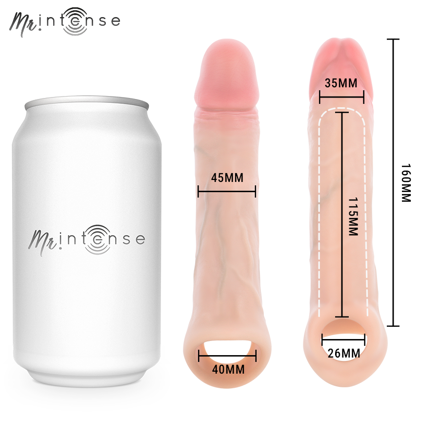MR INTENSE - SIMON L SILIKON-PENISÜBERZUG 16 CM -Ø- 4,5 CM – Bild 6