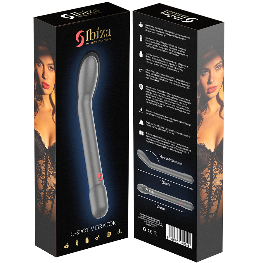 IBIZA - SCHWARZER G-PUNKT-VIBRATOR MIT VIBRATION – Bild 7