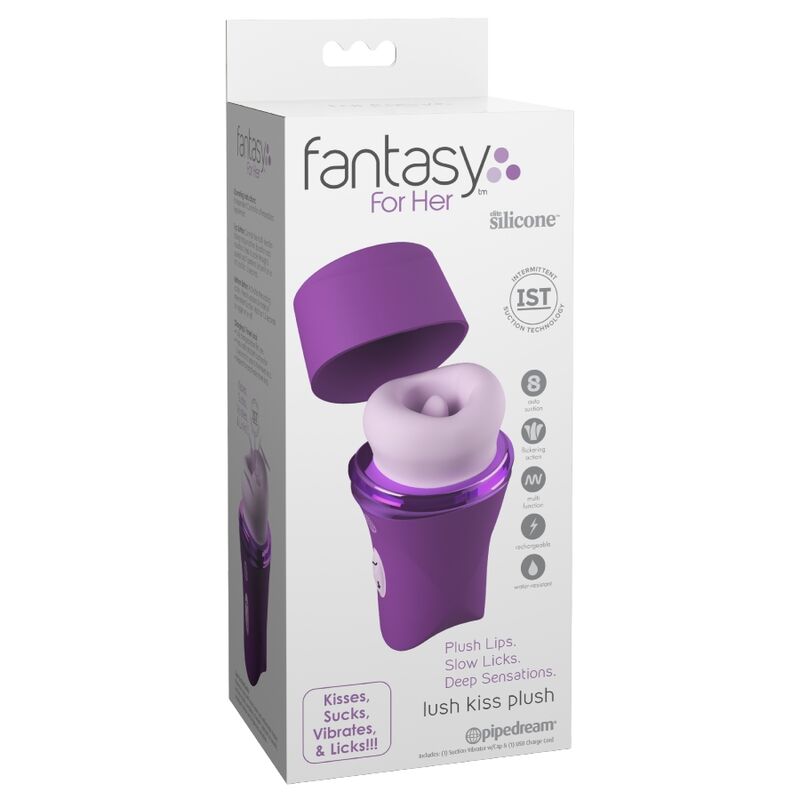 FANTASY FOR HER - LUSH KISS PLÜSCH-LILA SAUGT UND LECKT KLITORALSTIMULATOR – Bild 5