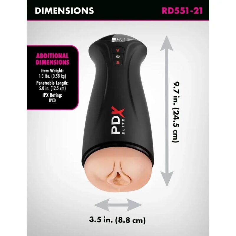PDX ELITE - FAP-GASM INTERMITTIERENDER SAUG- UND VIBRATIONSMASTURBATOR – Bild 3