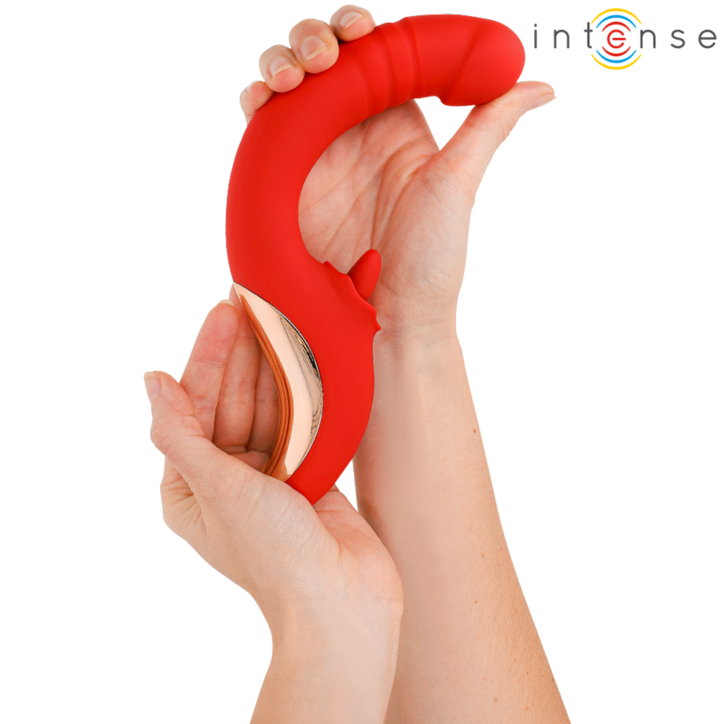 INTENSE - PAULINA VIBRATOR UND STIMULATOR IN U-FORM ROT – Bild 9