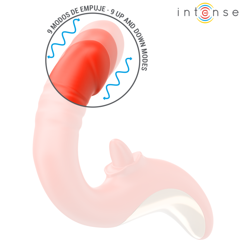 INTENSE - PAULINA VIBRATOR UND STIMULATOR IN U-FORM ROT – Bild 4