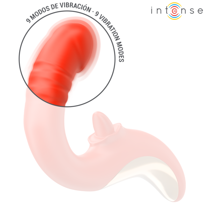 INTENSE - PAULINA VIBRATOR UND STIMULATOR IN U-FORM ROT – Bild 5