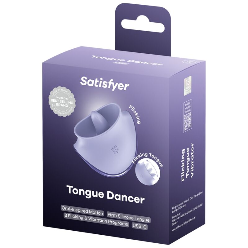 SATISFYER - TONGUE DANCER KLITORALSTIMULATOR MIT VIBRATION UND PULSATIONEN LILAC – Bild 5