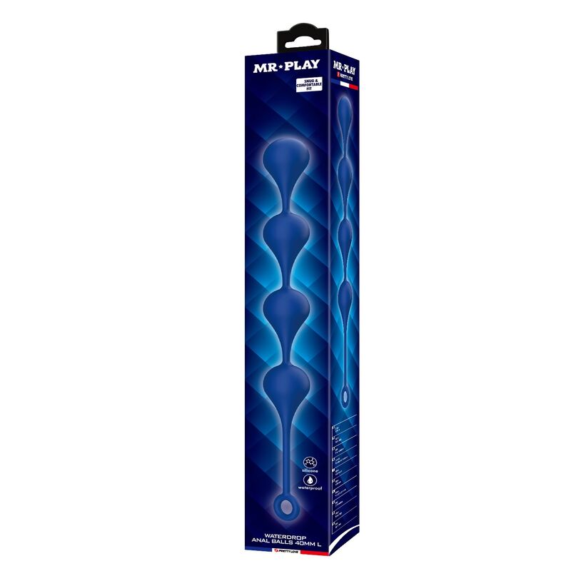 MR PLAY – BLAUE SILIKON-ANALPOLSTER, GRÖSSE L (42,6 CM) – Bild 6
