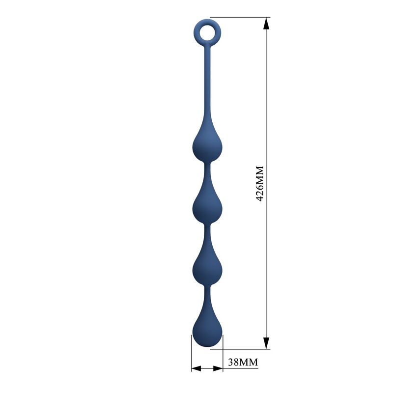 MR PLAY – BLAUE SILIKON-ANALPOLSTER, GRÖSSE L (42,6 CM) – Bild 3
