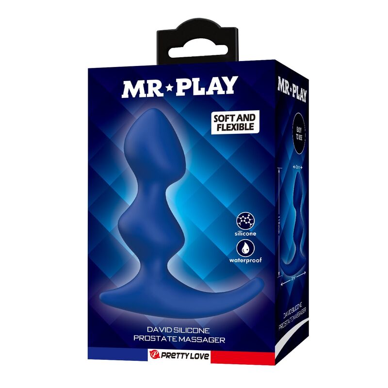 MR PLAY - ERGONOMISCHER BLAUER ANALPLUG – Bild 5