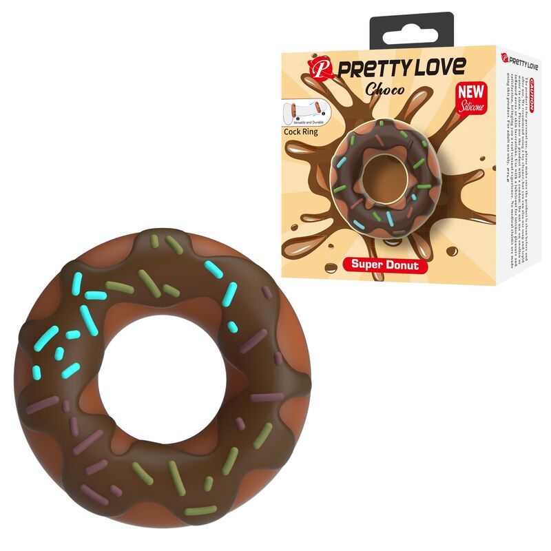 PRETTY LOVE - SUPER DONUT PENISRING BRAUN – Bild 4