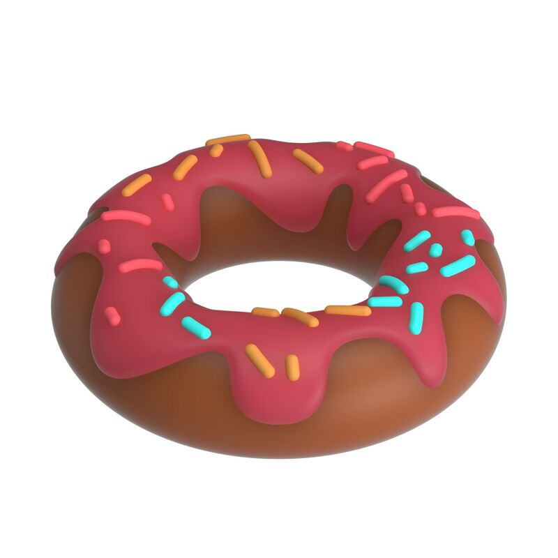 PRETTY LOVE - SUPER DONUT PENISRING PINK – Bild 4