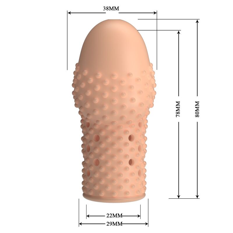 PRETTY LOVE – GEEK'S PENISHÜLLE FÜR EINEN DICKEREN PENIS IN NATURFARBE – Bild 4