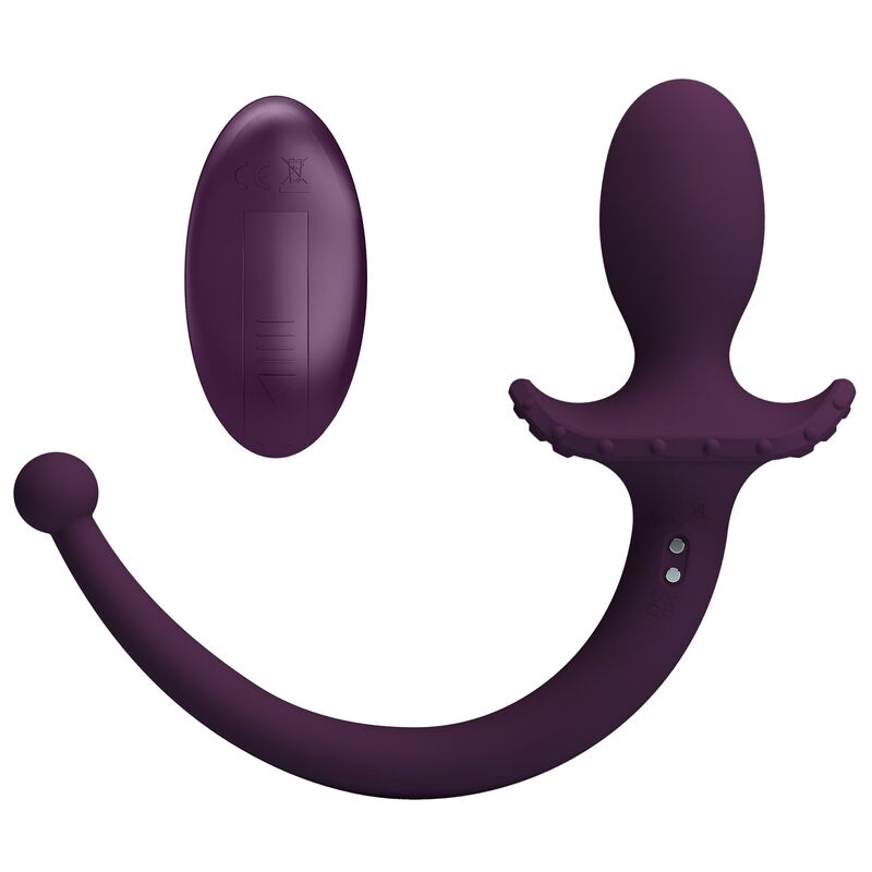 PRETTY LOVE - LIOEA VIBRIERENDER ANALPLUG MIT SCHWANZ, 12 FUNKTIONEN, LILA FERNBEDIENUNG – Bild 7