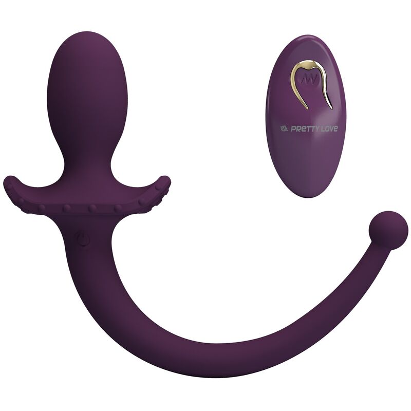 PRETTY LOVE - LIOEA VIBRIERENDER ANALPLUG MIT SCHWANZ, 12 FUNKTIONEN, LILA FERNBEDIENUNG – Bild 4