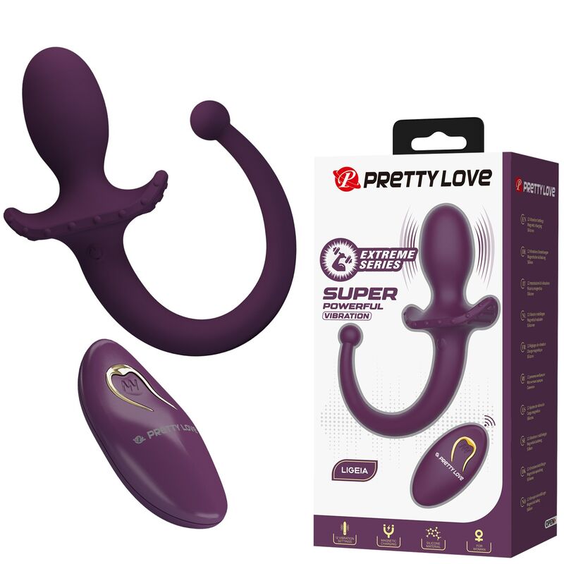 PRETTY LOVE - LIOEA VIBRIERENDER ANALPLUG MIT SCHWANZ, 12 FUNKTIONEN, LILA FERNBEDIENUNG – Bild 10