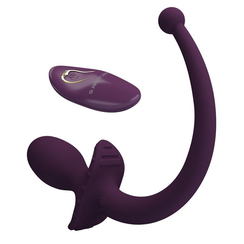PRETTY LOVE - LIOEA VIBRIERENDER ANALPLUG MIT SCHWANZ, 12 FUNKTIONEN, LILA FERNBEDIENUNG – Bild 3