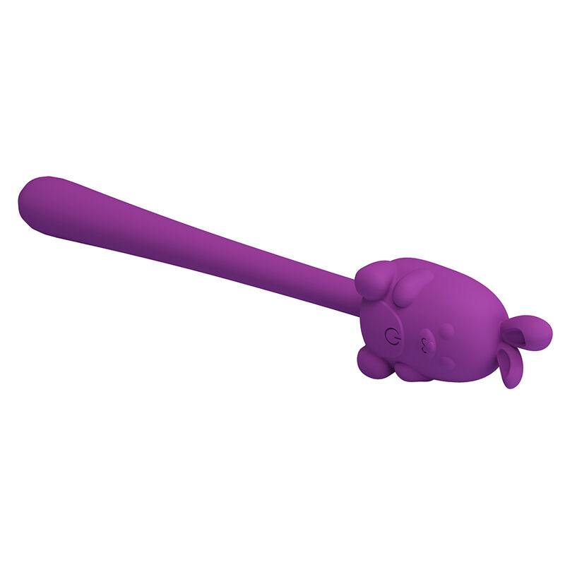 PRETTY LOVE – NIEDLICHER HASE-FLIRTSTIFT, FLEXIBLER VIBRATOR, USB-AUFLADBAR, LILA – Bild 3