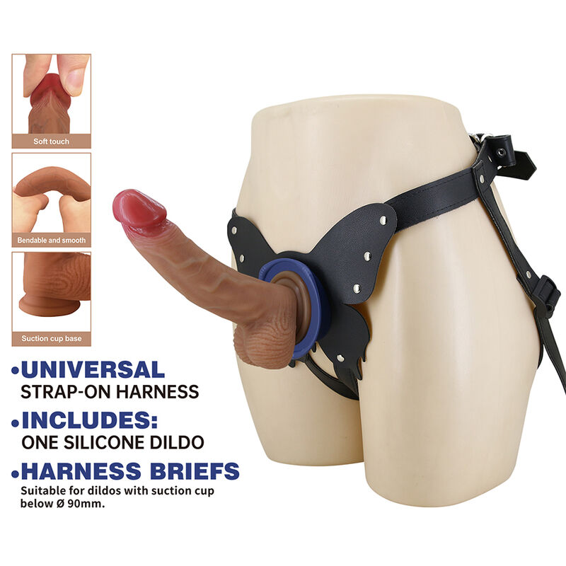 PRETTY LOVE - YETI STRAP-ON HARNESS MIT SAUGDILDO FLESH – Bild 11