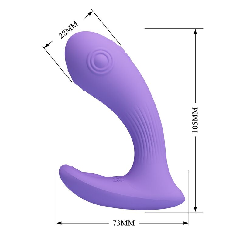 PRETTY LOVE - ANDROMEDA WIEDERAUFLADBARER DOPPELSTIMULATIONSVIBRATOR LILA – Bild 8