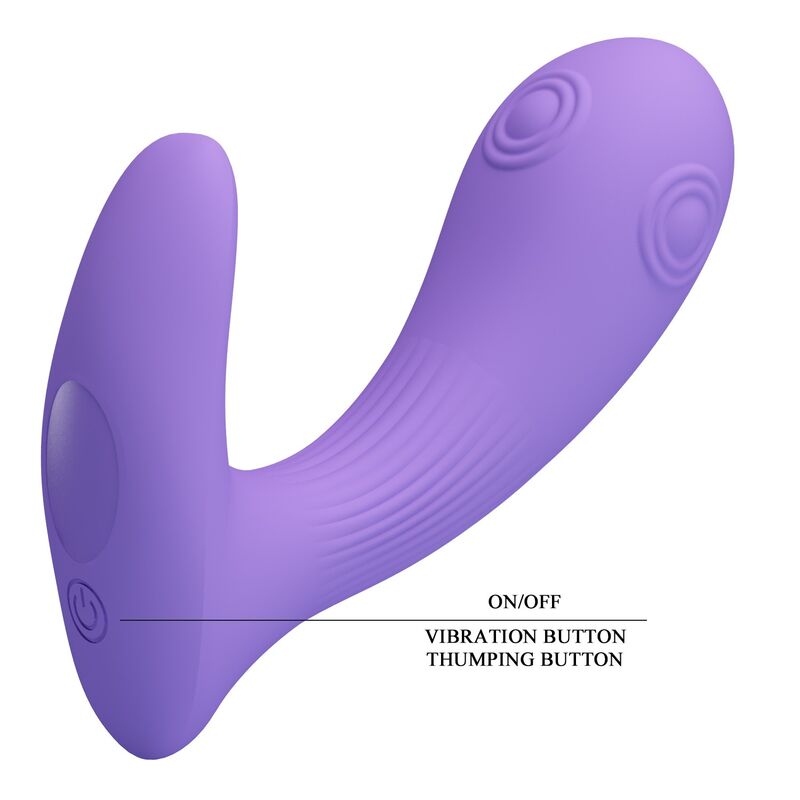 PRETTY LOVE - ANDROMEDA WIEDERAUFLADBARER DOPPELSTIMULATIONSVIBRATOR LILA – Bild 11