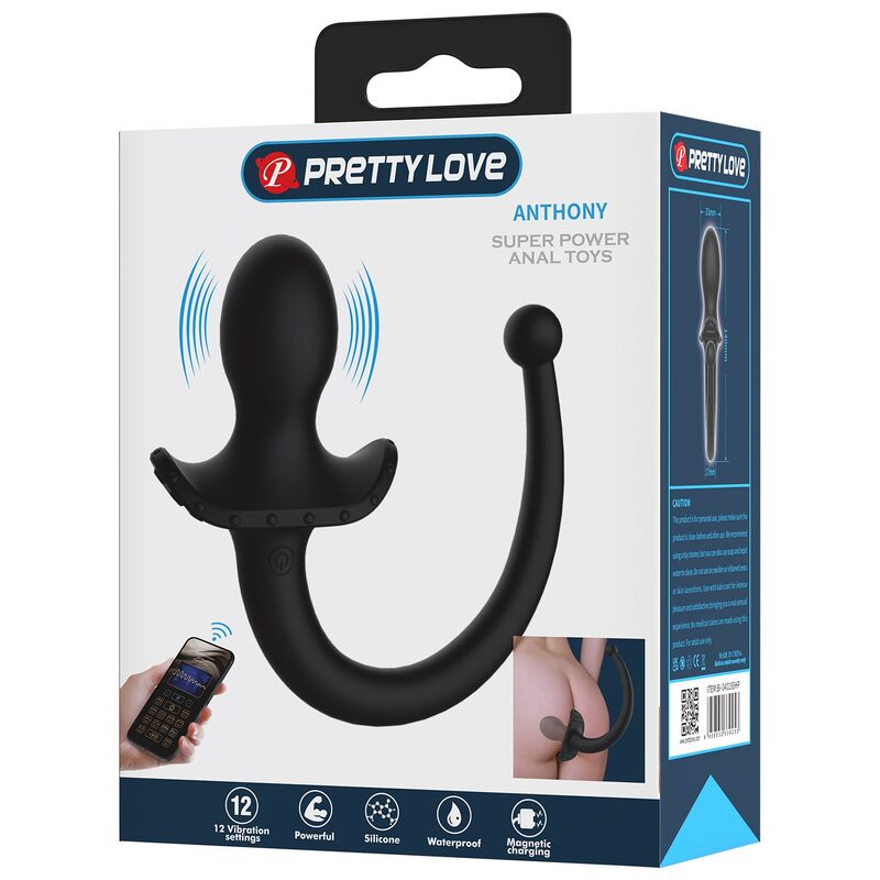 PRETTY LOVE – ANTHONY APP-STEUERUNG ANAL- UND PERINEUMVIBRATOR SCHWARZ – Bild 19