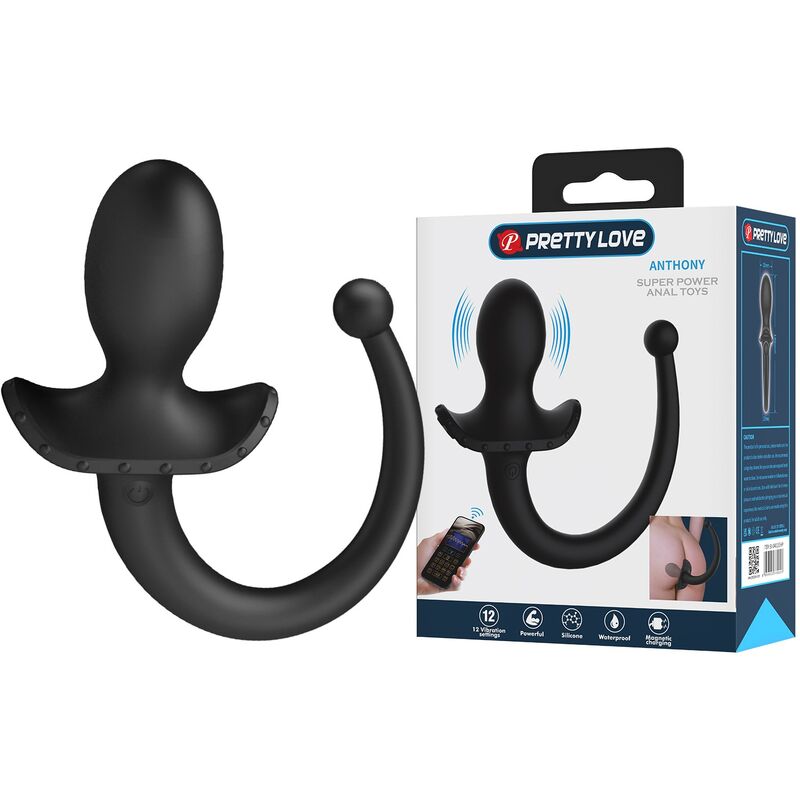 PRETTY LOVE – ANTHONY APP-STEUERUNG ANAL- UND PERINEUMVIBRATOR SCHWARZ – Bild 6