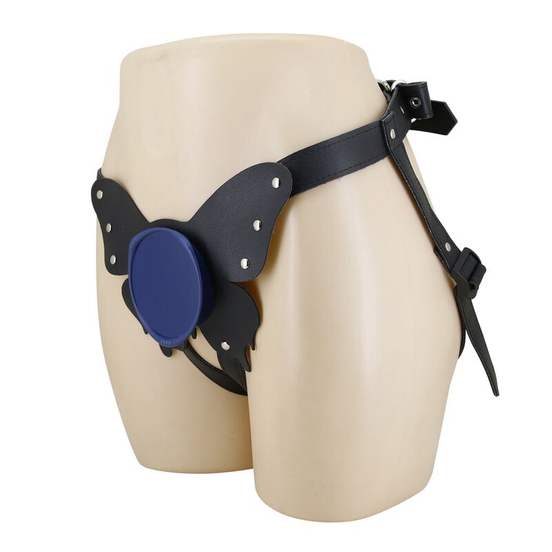 PRETTY LOVE - UNIVERSAL STRAP-ON HARNESS BRIEFS SCHWARZ UND BLAU – Bild 6