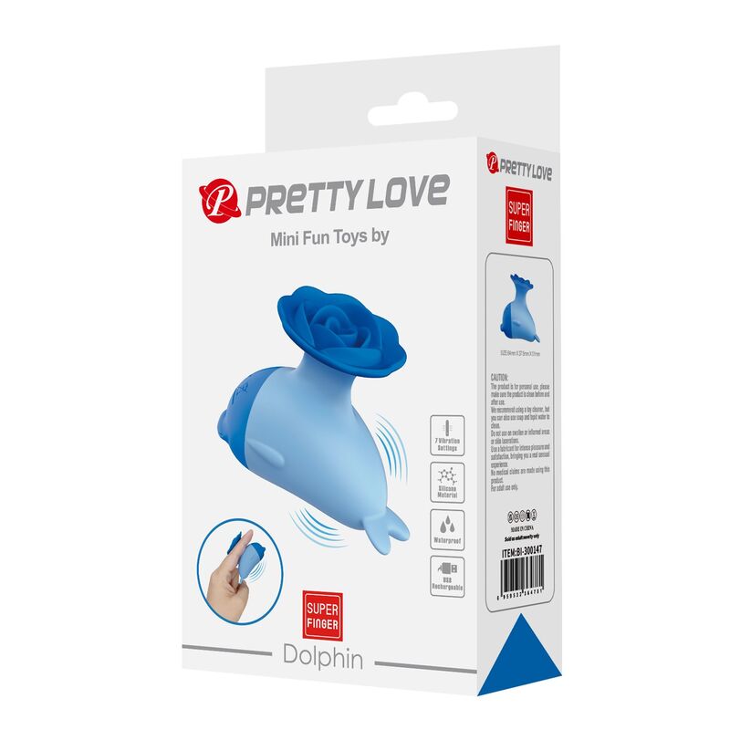 PRETTY LOVE - DOLPHIN MINI USB-AUFLADBARER VIBRATOR – Bild 3