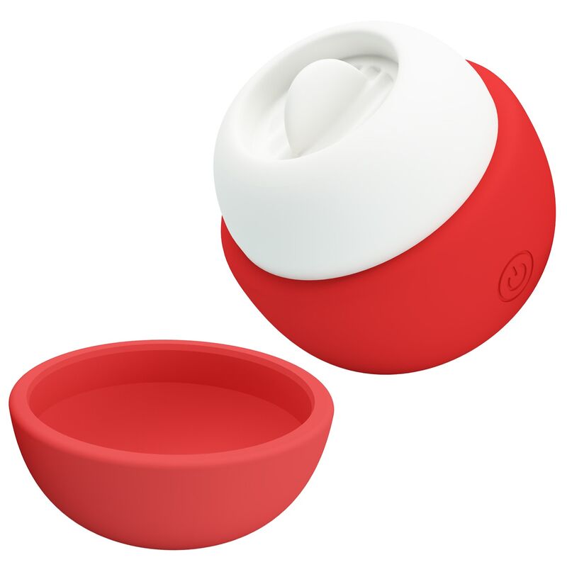 PRETTY LOVE – WIEDERAUFLADBARER KLITORALSTIMULATOR MIT ZUNGENEFFEKT ROT – Bild 3