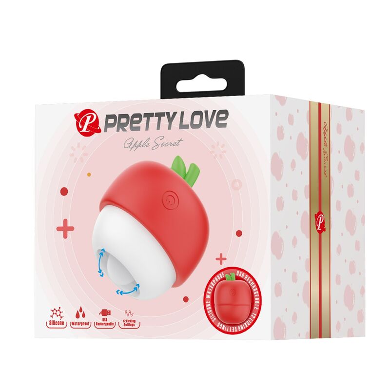 PRETTY LOVE – WIEDERAUFLADBARER KLITORALSTIMULATOR MIT ZUNGENEFFEKT ROT – Bild 5