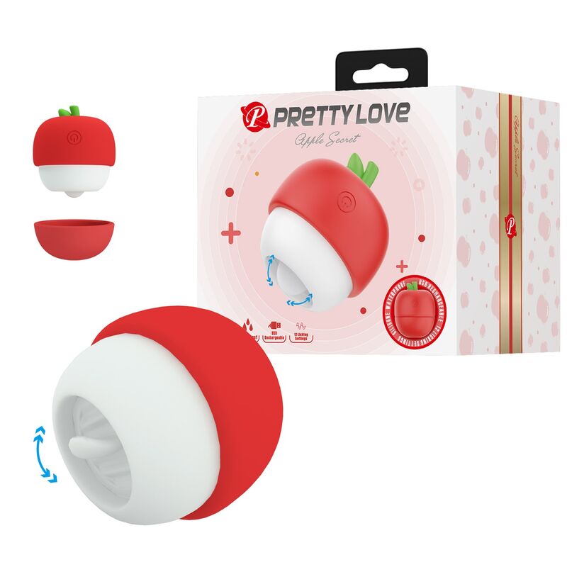 PRETTY LOVE – WIEDERAUFLADBARER KLITORALSTIMULATOR MIT ZUNGENEFFEKT ROT – Bild 10