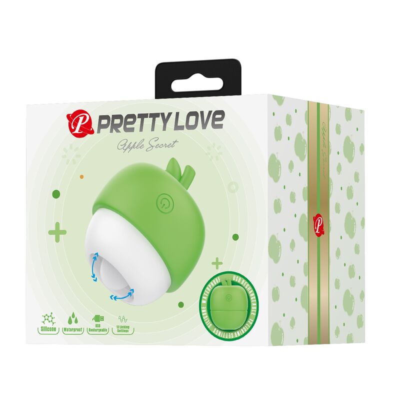 PRETTY LOVE - WIEDERAUFLADBARER KLITORALSTIMULATOR MIT ZUNGENEFFEKT (GRÜN) – Bild 4