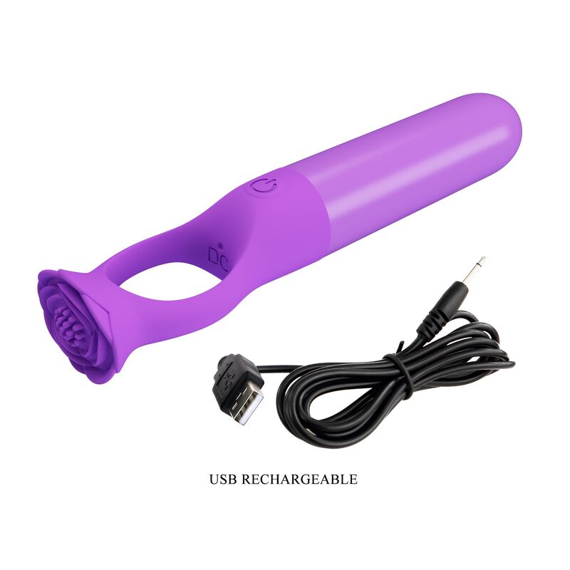 PRETTY LOVE - GIANA WIEDERAUFLADBARER MINI-VIBRATOR-MASSAGEGERÄT LILA – Bild 5