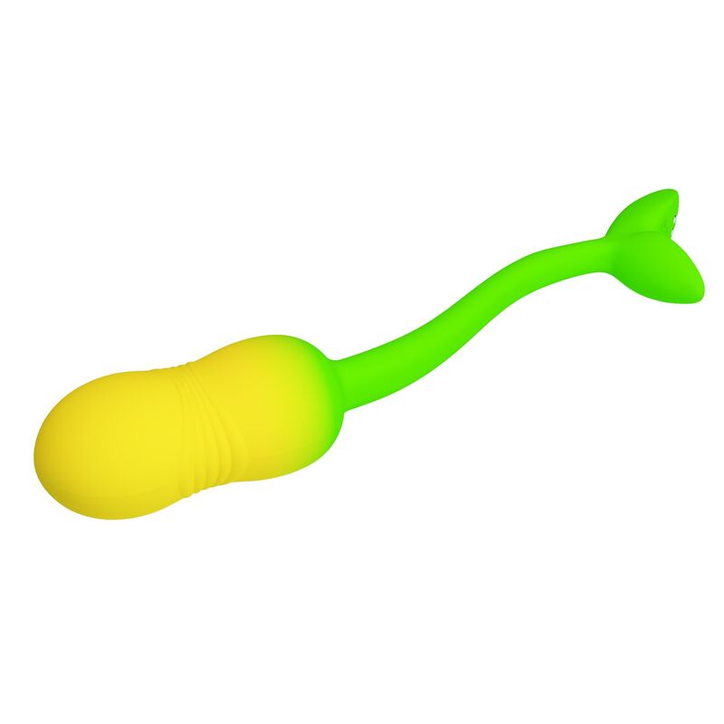 PRETTY LOVE – PULSIERENDES VIBRATIONS-EI MIT APP-STEUERUNG, 12 FUNKTIONEN, USB-AUFLADBAR, GRÜN-GELB – Bild 8