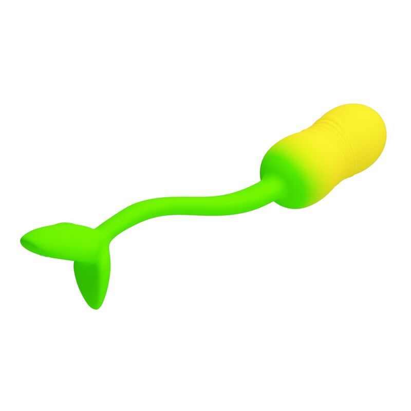PRETTY LOVE – PULSIERENDES VIBRATIONS-EI MIT APP-STEUERUNG, 12 FUNKTIONEN, USB-AUFLADBAR, GRÜN-GELB – Bild 9