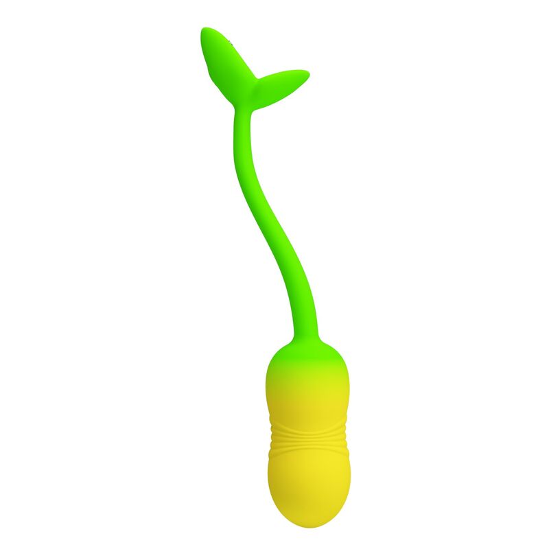 PRETTY LOVE – PULSIERENDES VIBRATIONS-EI MIT APP-STEUERUNG, 12 FUNKTIONEN, USB-AUFLADBAR, GRÜN-GELB – Bild 3