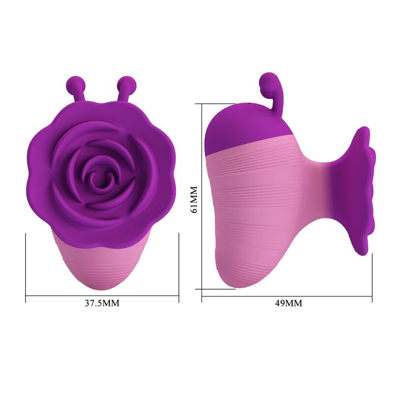 PRETTY LOVE - LITTLE BEE WIEDERAUFLADBARER KLITORALSTIMULATOR, 7 MODI, LILA-ROSA – Bild 9