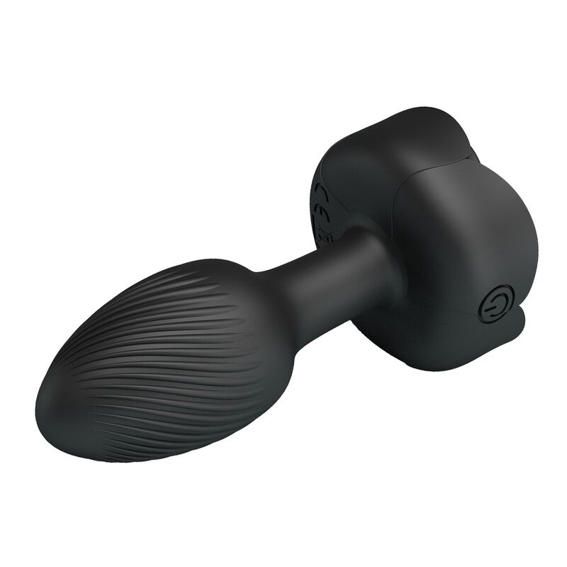 PRETTY LOVE – WIEDERAUFLADBARER VIBRATIONS-ANALPLUG MIT 10 MODI, SCHWARZ – Bild 6