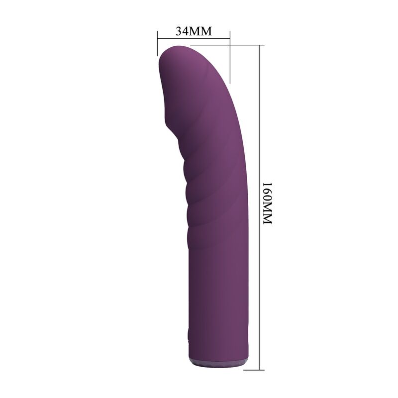 PRETTY LOVE - RYLAND WIEDERAUFLADBARER VIBRATOR MIT 10 FUNKTIONEN, LILA – Bild 3