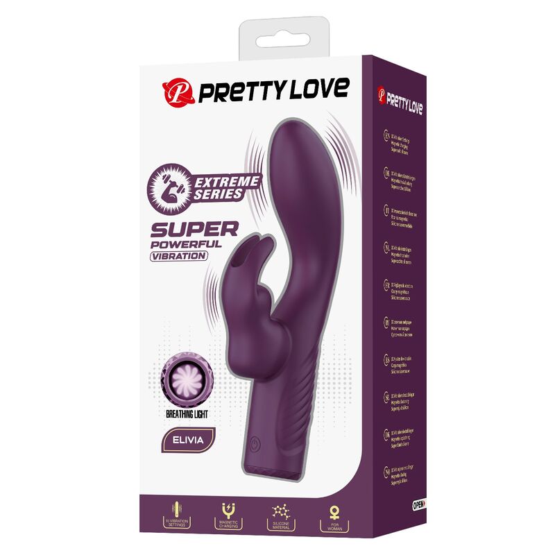 PRETTY LOVE - OLIVIA WIEDERAUFLADBARER HASENVIBRATOR MIT 10 FUNKTIONEN – Bild 8