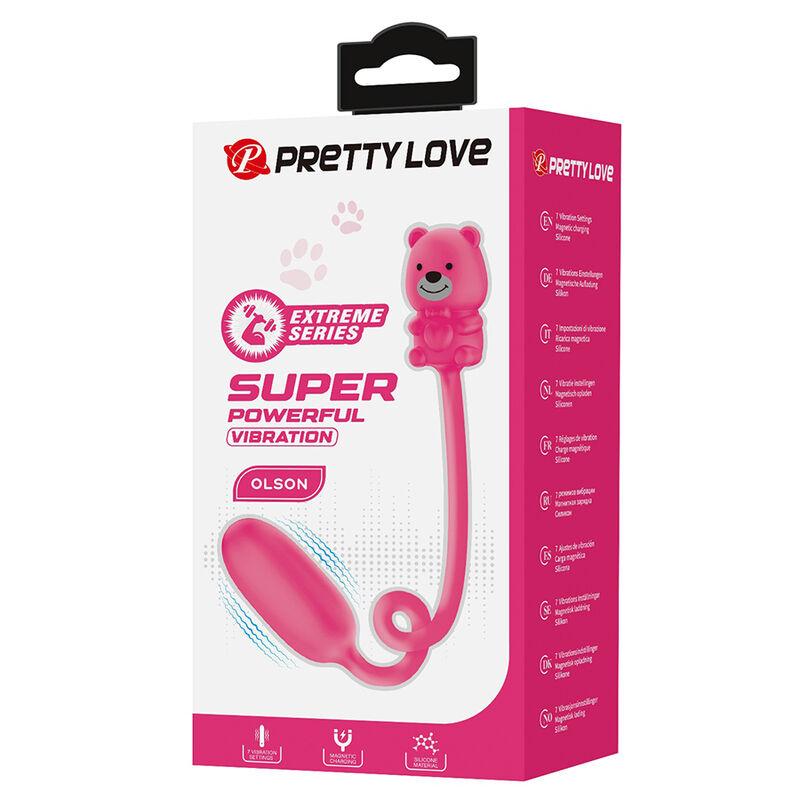 PRETTY LOVE - OLSON WIEDERAUFLADBARER BULLET-VIBRATOR MIT KABELFERNBEDIENUNG PINK – Bild 4