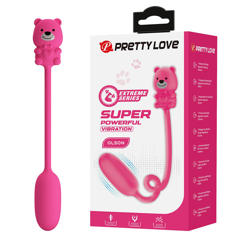 PRETTY LOVE - OLSON WIEDERAUFLADBARER BULLET-VIBRATOR MIT KABELFERNBEDIENUNG PINK – Bild 3