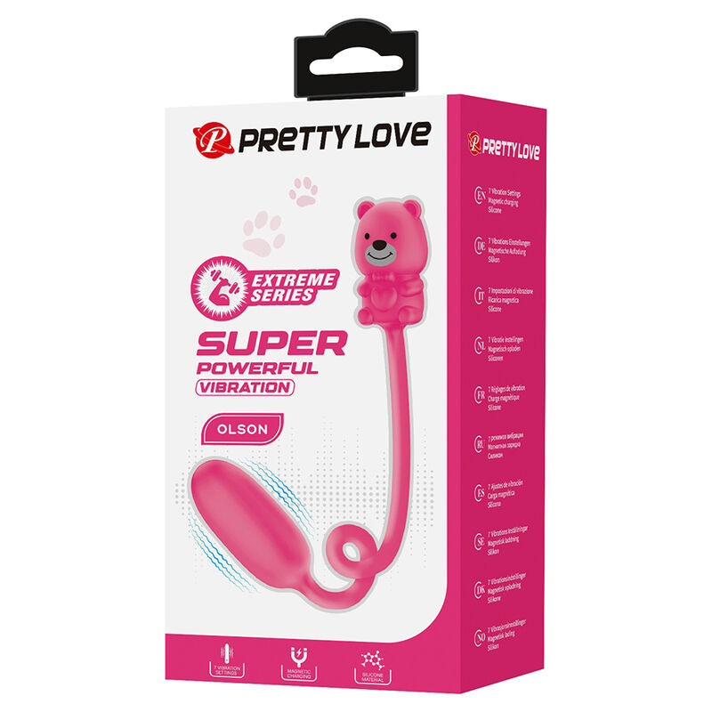 PRETTY LOVE - OLSON WIEDERAUFLADBARER BULLET-VIBRATOR MIT KABELFERNBEDIENUNG PINK – Bild 5