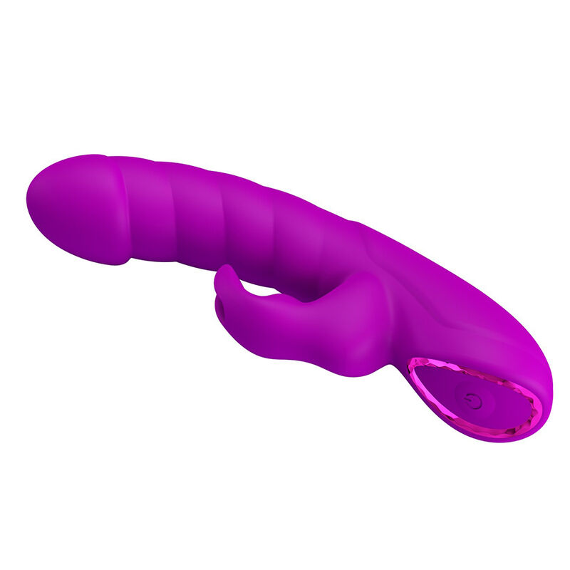 PRETTY LOVE - MONICA WIEDERAUFLADBARER DOPPEL-STIMULATIONSVIBRATOR FÜR G-PUNKT UND KLITORIS, LILA – Bild 7