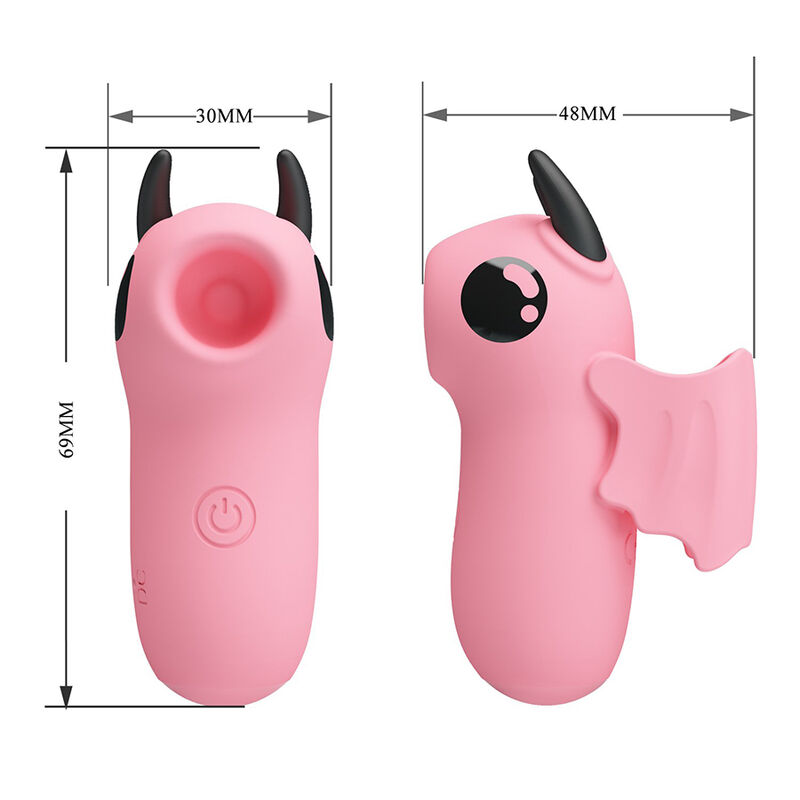PRETTY LOVE - MAGIC DEVIL WIEDERAUFLADBARER FINGERSTIMULATOR PINK – Bild 3