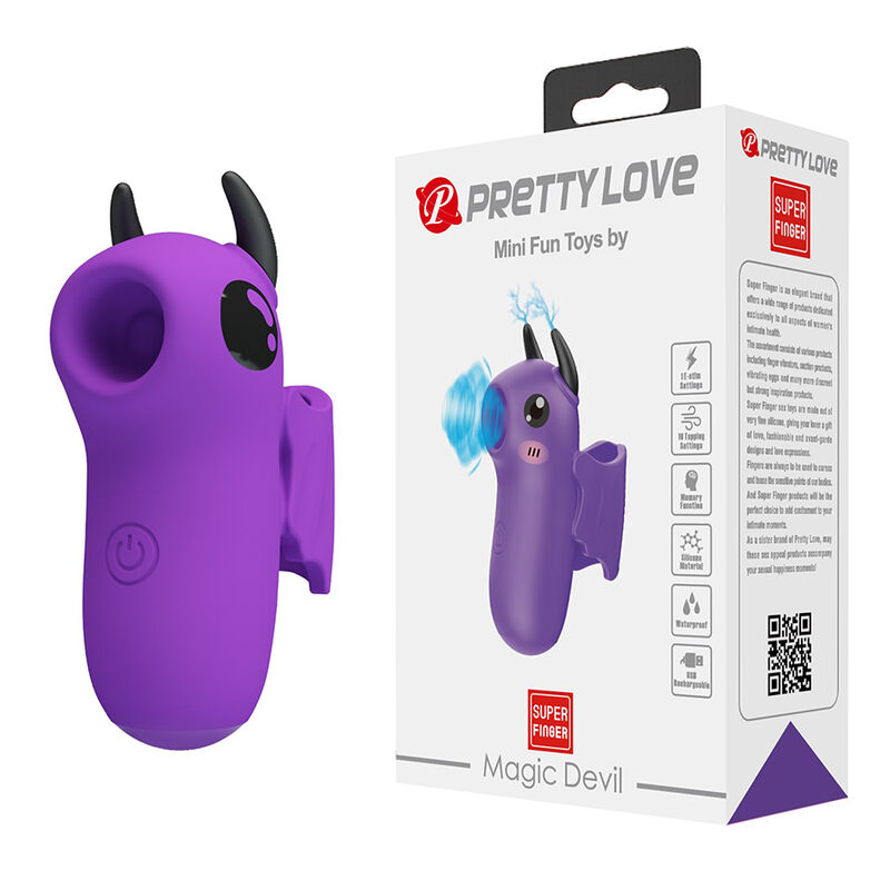 PRETTY LOVE - MAGIC DEVIL LILA WIEDERAUFLADBARER FINGERSTIMULATOR – Bild 4