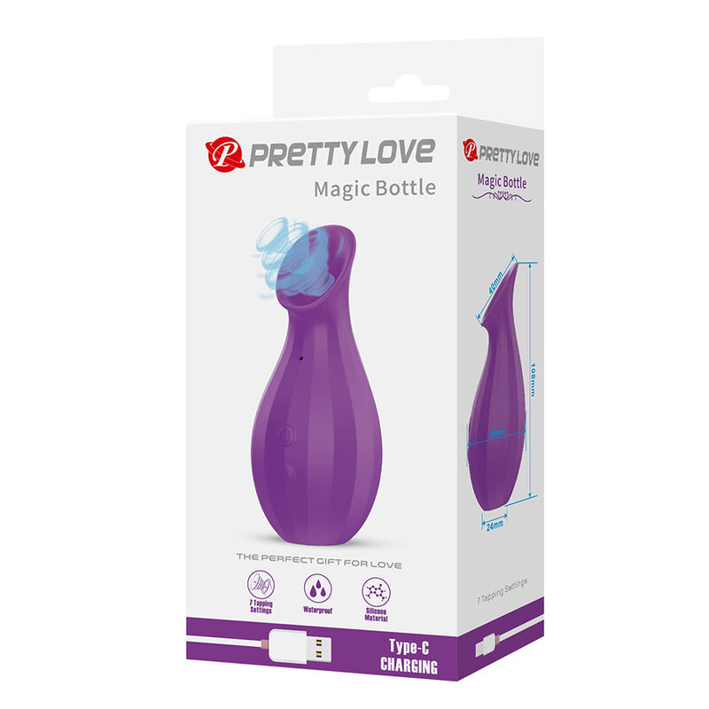 PRETTY LOVE - MAGIC BOTTLE WIEDERAUFLADBARER KLITORIS-SAUGSTIMULATOR LILA – Bild 11