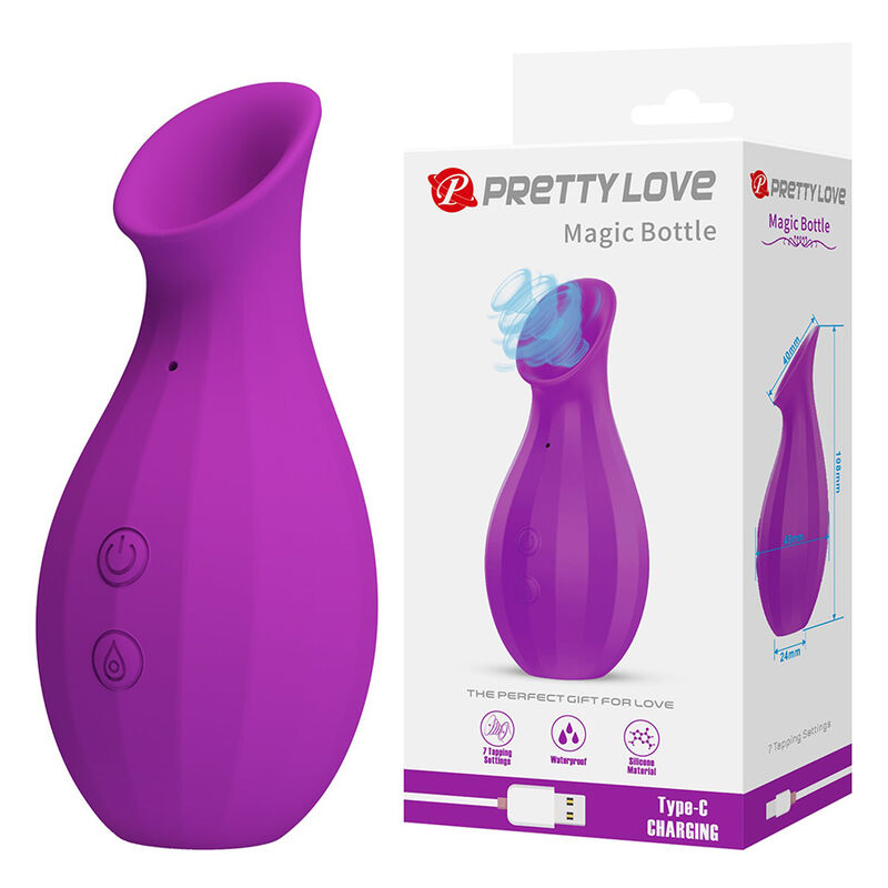 PRETTY LOVE - MAGIC BOTTLE WIEDERAUFLADBARER KLITORIS-SAUGSTIMULATOR LILA – Bild 3
